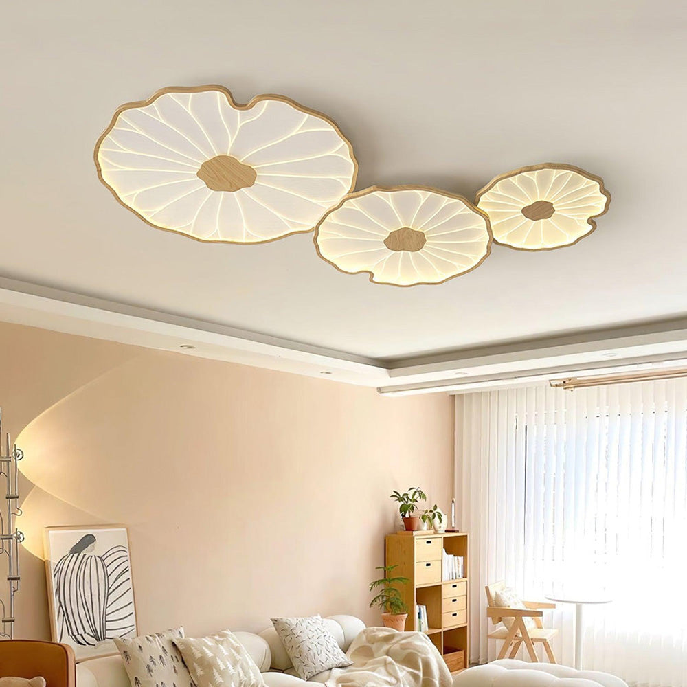 Deckenleuchte Lotusblätter Acryl LED Modern Rund Wohnzimmer Schlafzimmer Flur | Restfield