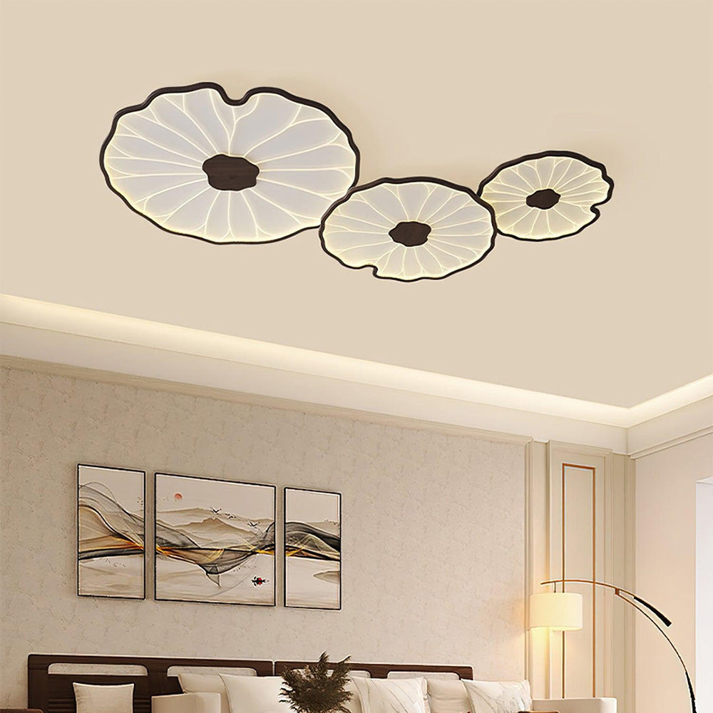 Deckenleuchte Lotusblätter Acryl LED Modern Rund Wohnzimmer Schlafzimmer Flur | Restfield