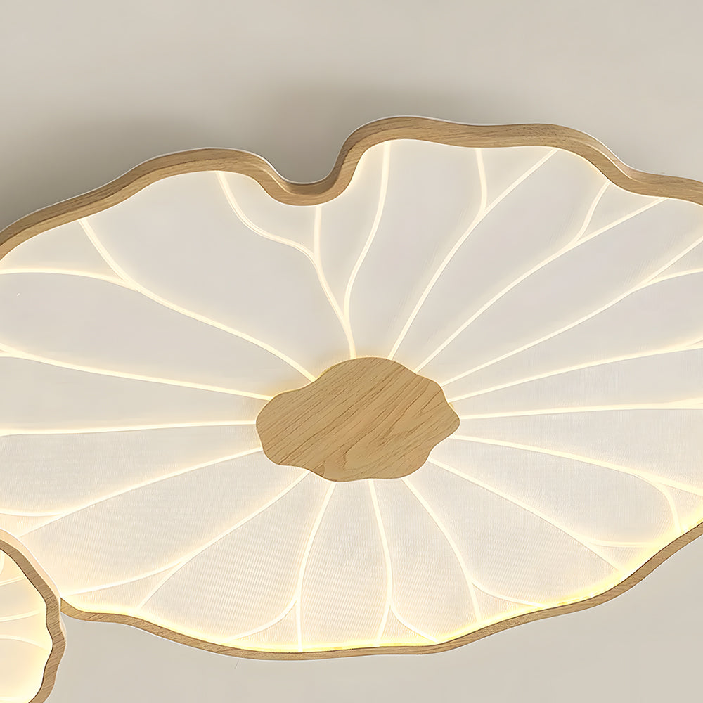Deckenleuchte Lotusblätter Acryl LED Modern Rund Wohnzimmer Schlafzimmer Flur | Restfield