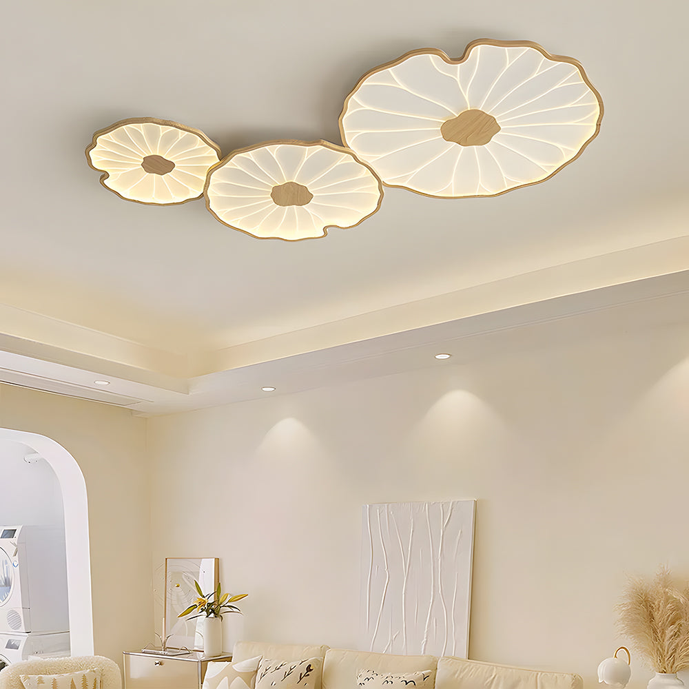Deckenleuchte Lotusblätter Acryl LED Modern Rund Wohnzimmer Schlafzimmer Flur | Restfield