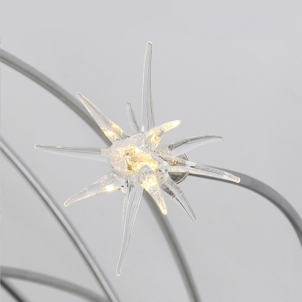 Plafondlamp Metaal Glas Semi Flush Mount LED Modern Woonkamer Eetkamer Slaapkamer | Sansoti