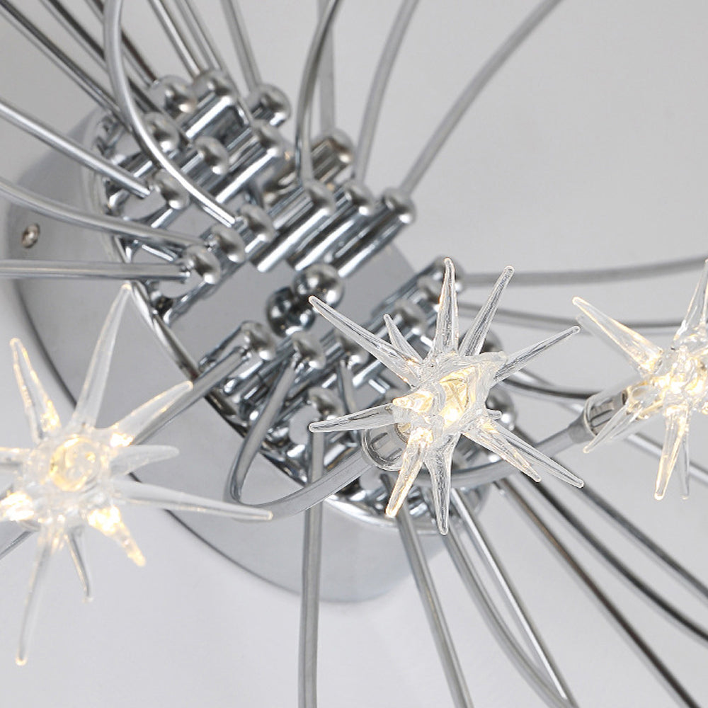 Plafondlamp Metaal Glas Semi Flush Mount LED Modern Woonkamer Eetkamer Slaapkamer | Sansoti