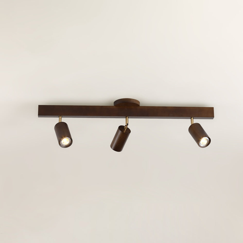 Houten Railverlichting LED Plafondlamp Wandlamp Natuurlijk Modern Woonkamer Eetkamer | Sansoti