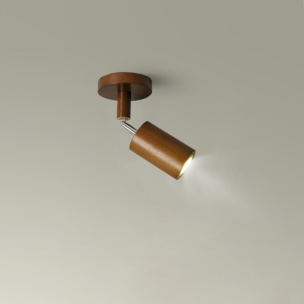 Houten Railverlichting LED Plafondlamp Wandlamp Natuurlijk Modern Woonkamer Eetkamer | Sansoti