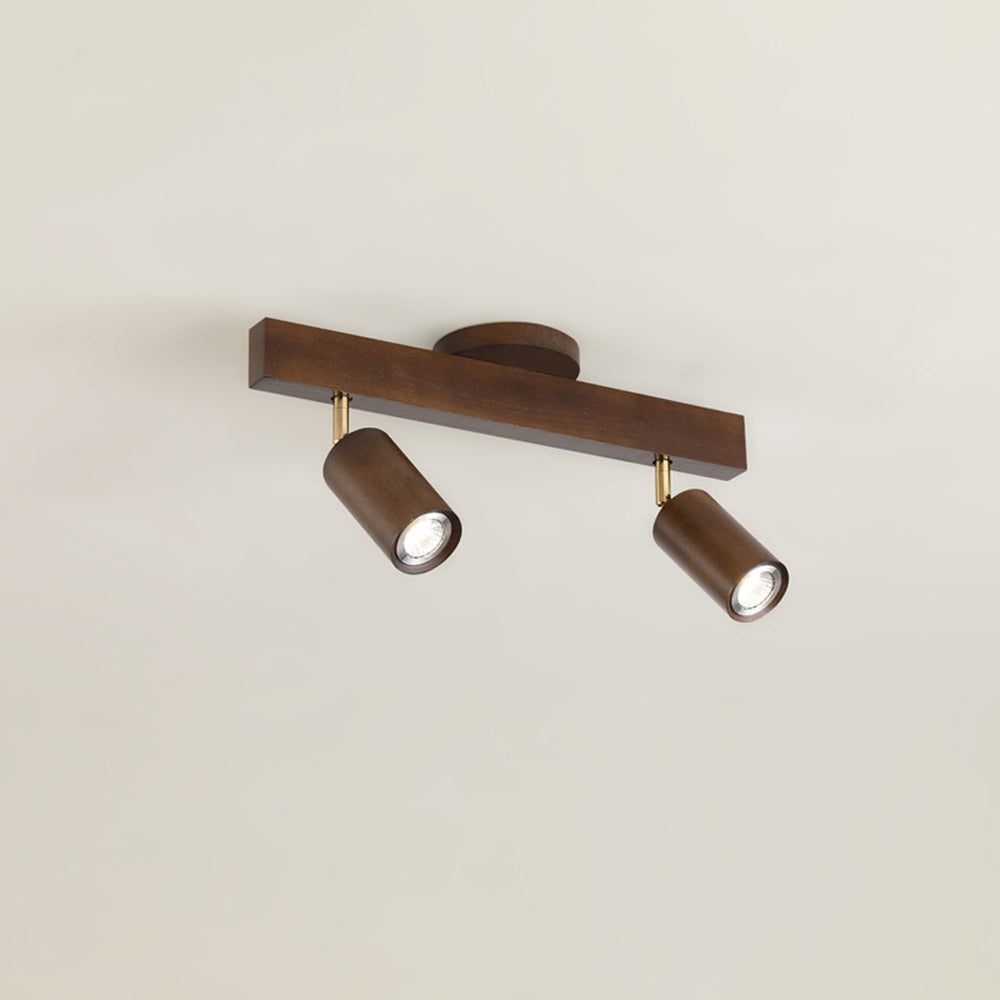 Houten Railverlichting LED Plafondlamp Wandlamp Natuurlijk Modern Woonkamer Eetkamer | Sansoti