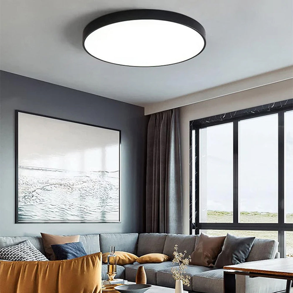 Runde LED Deckenleuchte Ultraflach Nordic Modern Dimmbar Acryl Wohnzimmer Schlafzimmer | Restfield