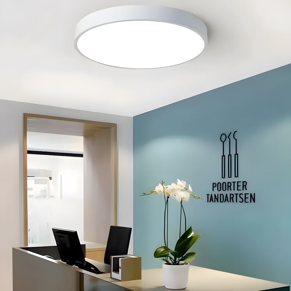 Runde LED Deckenleuchte Ultraflach Nordic Modern Dimmbar Acryl Wohnzimmer Schlafzimmer | Restfield