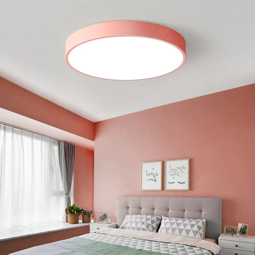Runde LED Deckenleuchte Ultraflach Nordic Modern Dimmbar Acryl Wohnzimmer Schlafzimmer | Restfield