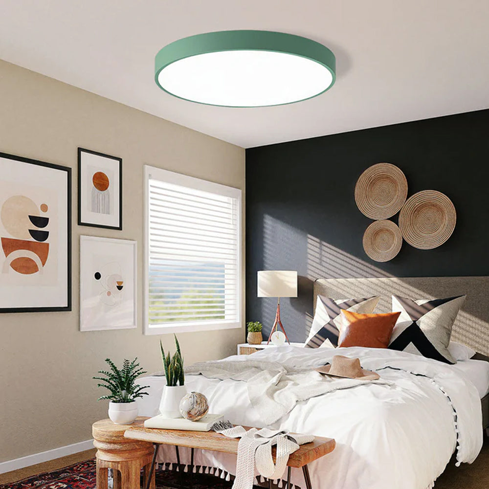 Runde LED Deckenleuchte Ultraflach Nordic Modern Dimmbar Acryl Wohnzimmer Schlafzimmer | Restfield
