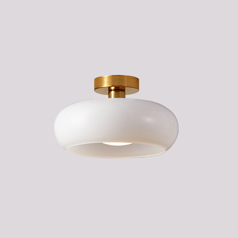 Glazen Hanglamp Vintage Amber Messing Retro E27 Eetkamer Woonkamer Slaapkamer | Sansoti
