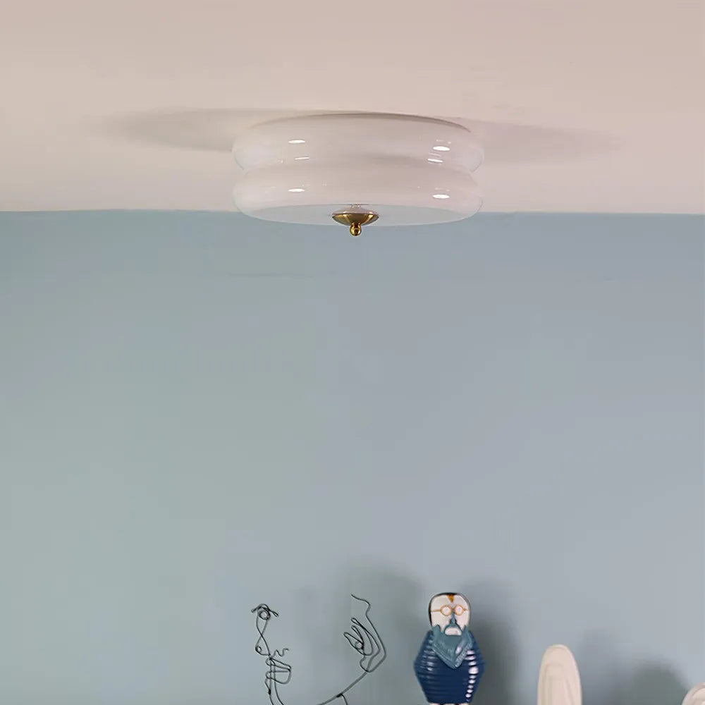 Plafondlamp Vintage Glas 1920s Industrieel Goud Chroom LED Eetkamer Woonkamer Slaapkamer | Sansoti
