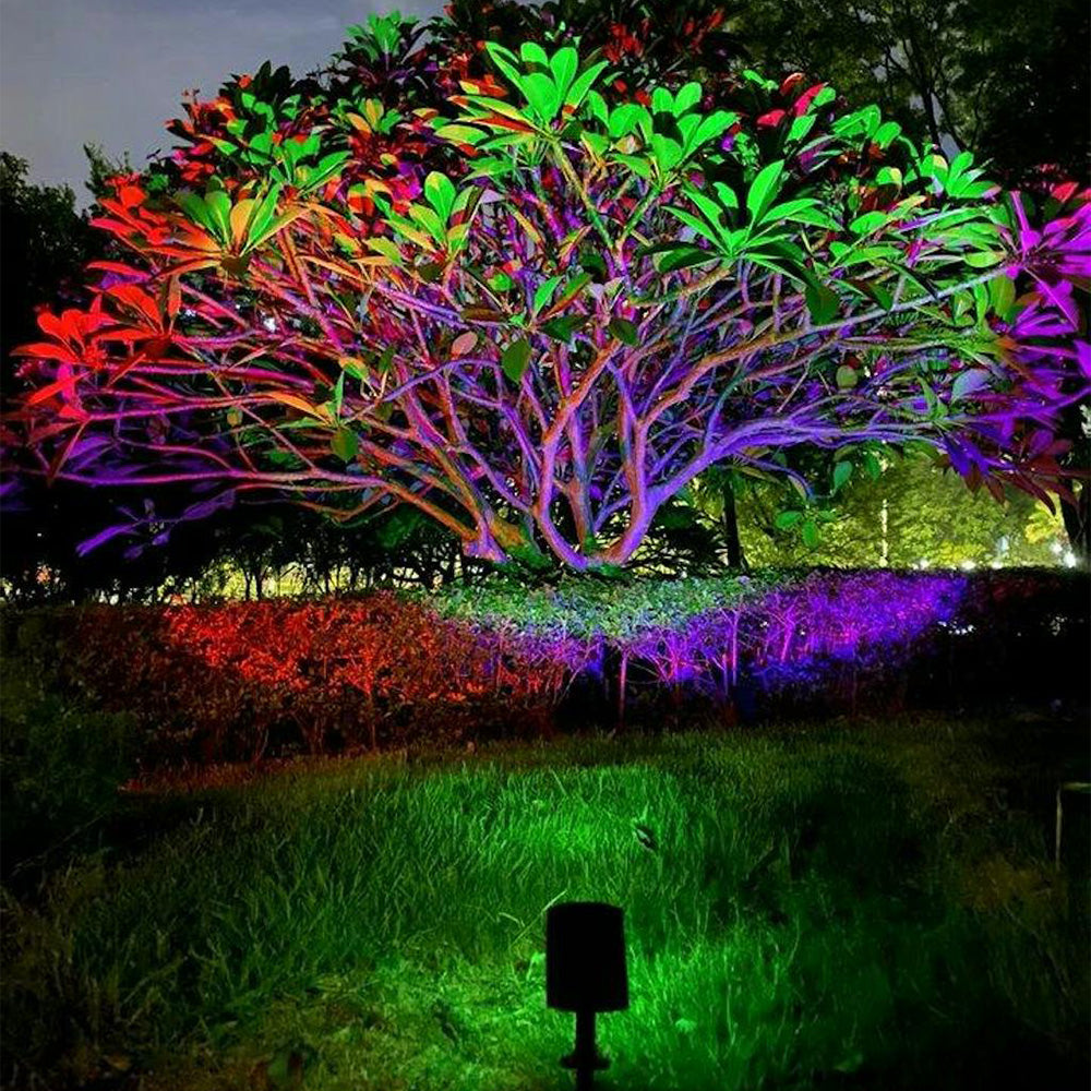 Lampe solaire de jardin LED zoomable IP65 étanche jardin allée villa extérieur | Restfield