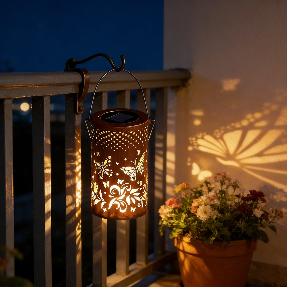 Solarlaterne Baum Muster IP55 Wasserdicht Garten Hängend Stehend Villa LED | Restfield