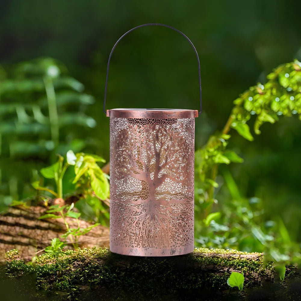 Solarlaterne Baum Muster IP55 Wasserdicht Garten Hängend Stehend Villa LED | Restfield
