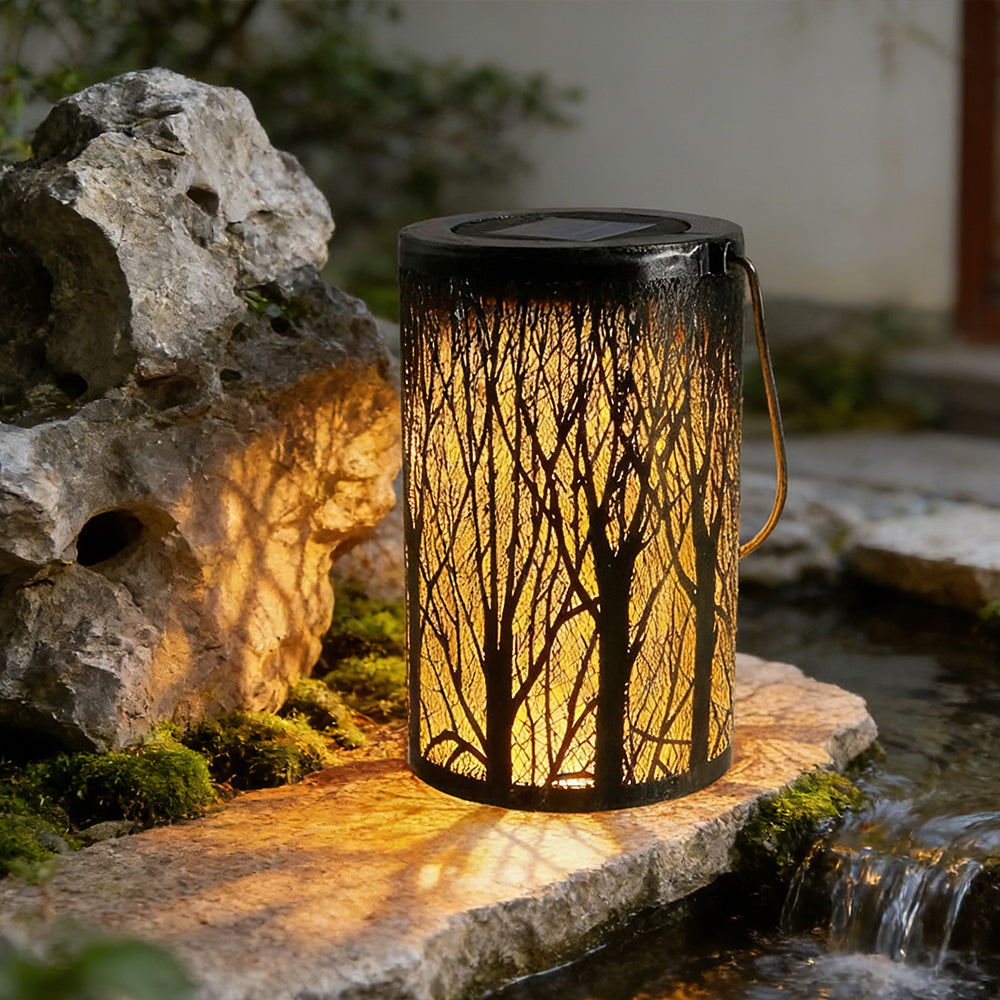 Solarlaterne Baum Muster IP55 Wasserdicht Garten Hängend Stehend Villa LED | Restfield