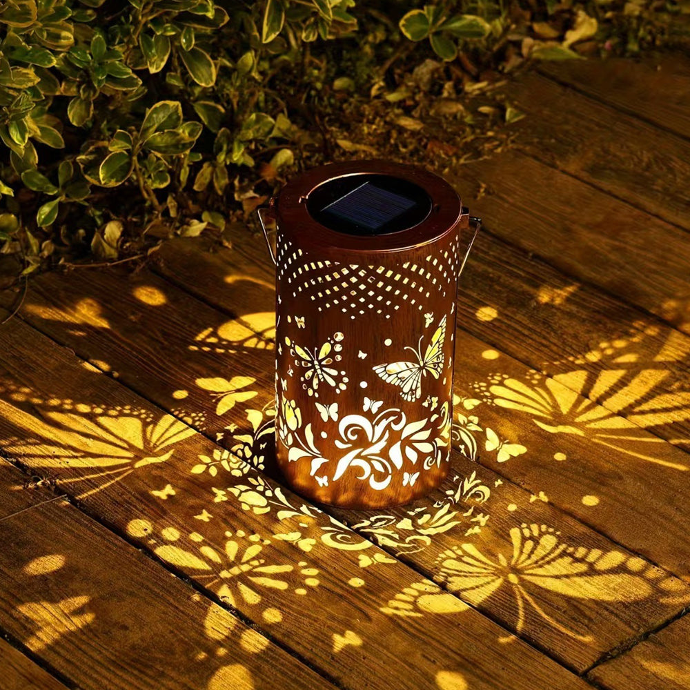 Solarlaterne Baum Muster IP55 Wasserdicht Garten Hängend Stehend Villa LED | Restfield