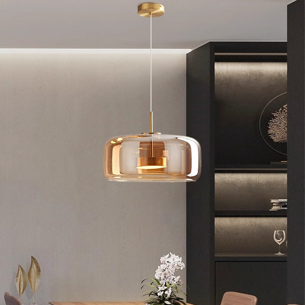Hanglamp Gerookt Glas Koepel Vintage Minimalistisch LED Keuken Eetkamer Woonkamer Loft | Sansoti