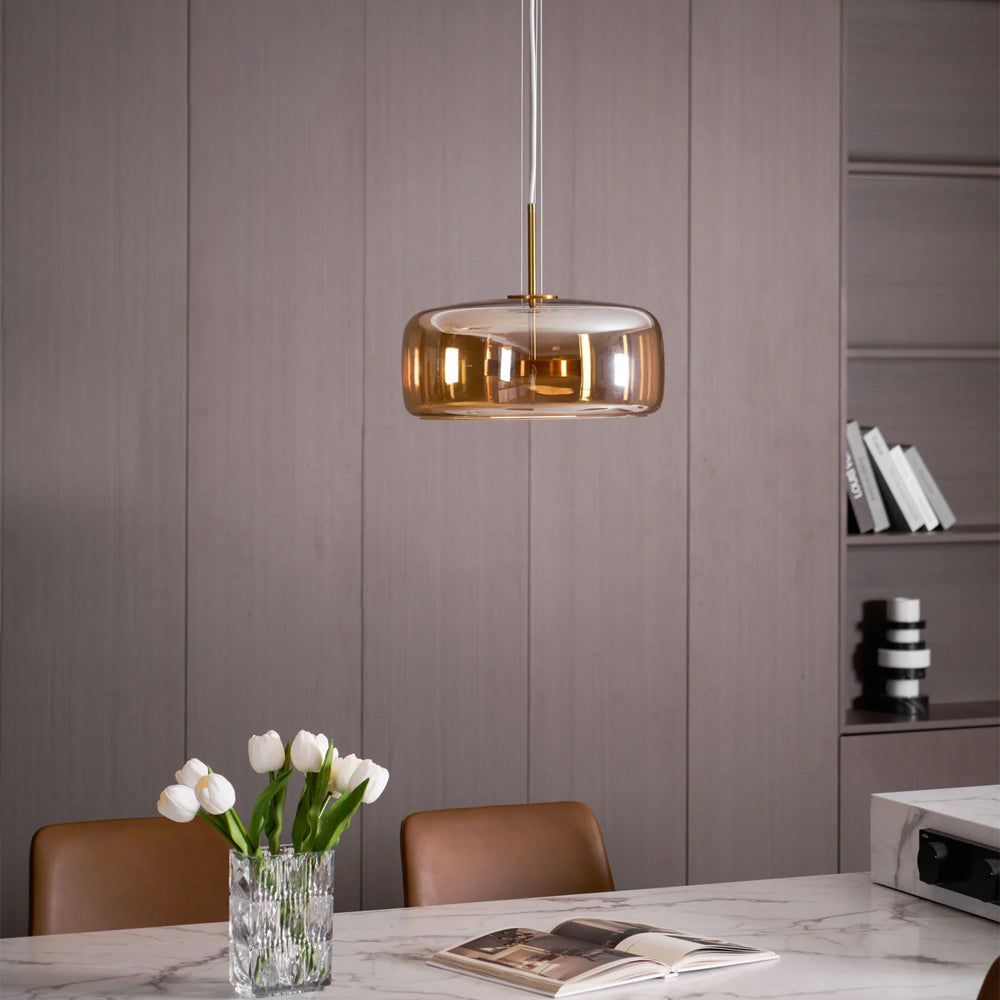 Hanglamp Gerookt Glas Koepel Vintage Minimalistisch LED Keuken Eetkamer Woonkamer Loft | Sansoti
