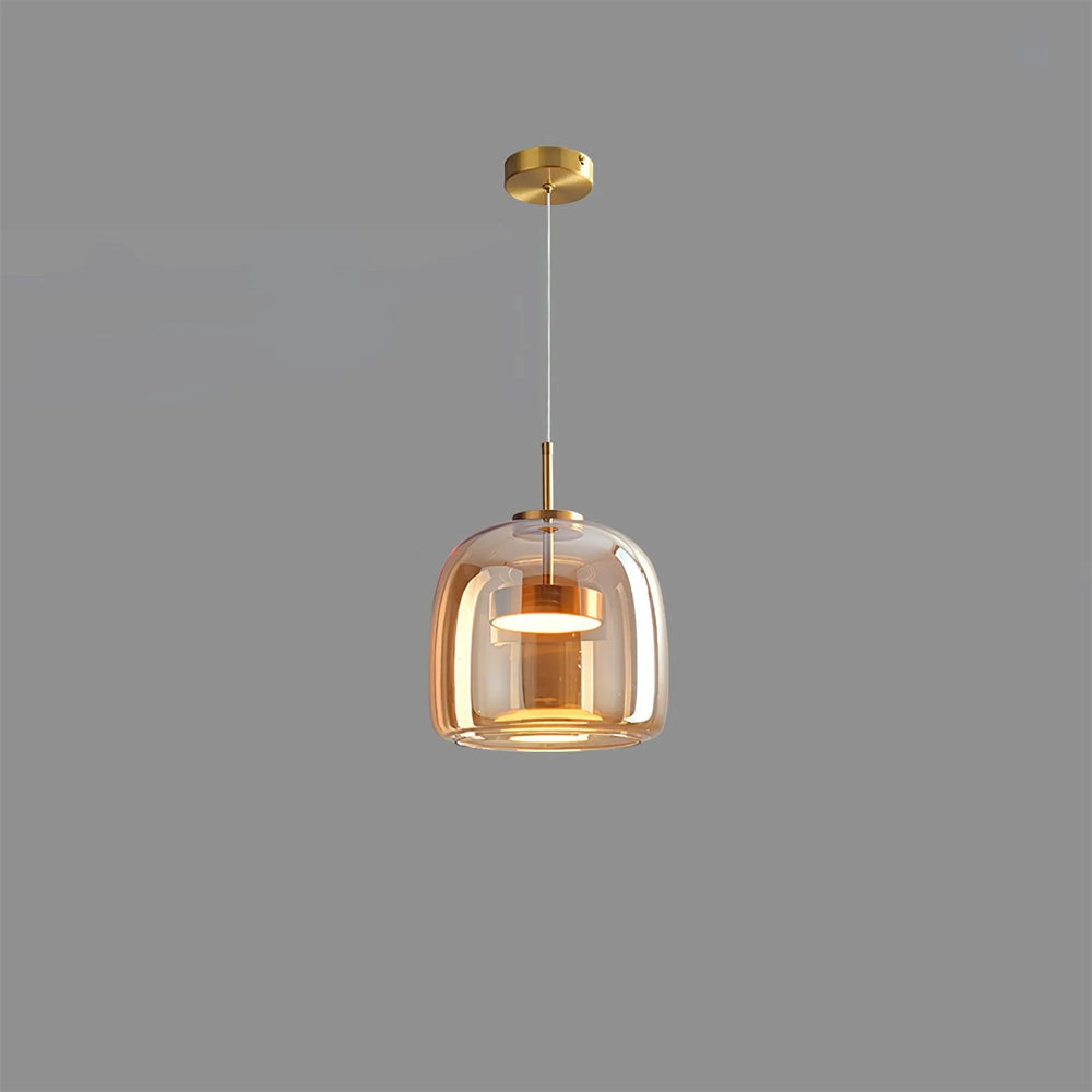 Hanglamp Gerookt Glas Koepel Vintage Minimalistisch LED Keuken Eetkamer Woonkamer Loft | Sansoti