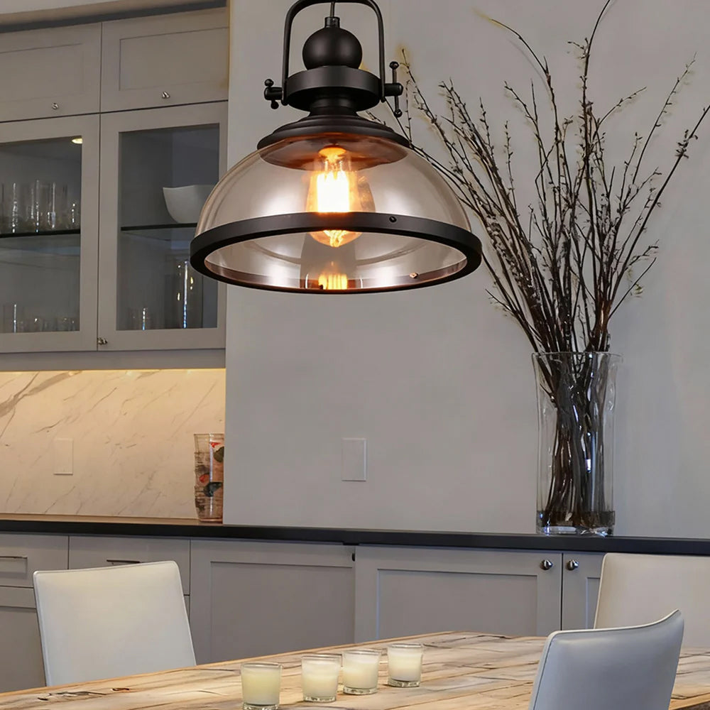 Hanglamp Industrieel Glas Vintage E27 Eetkamer Keukeneiland Slaapkamer Woonkamer Retro | Sansoti