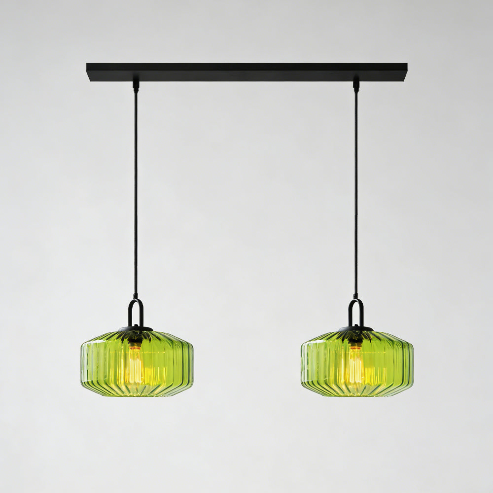 Hanglamp Geblazen Glas Gestreept Vintage Minimalistisch LED Eetkamer Woonkamer Slaapkamer | Sansoti