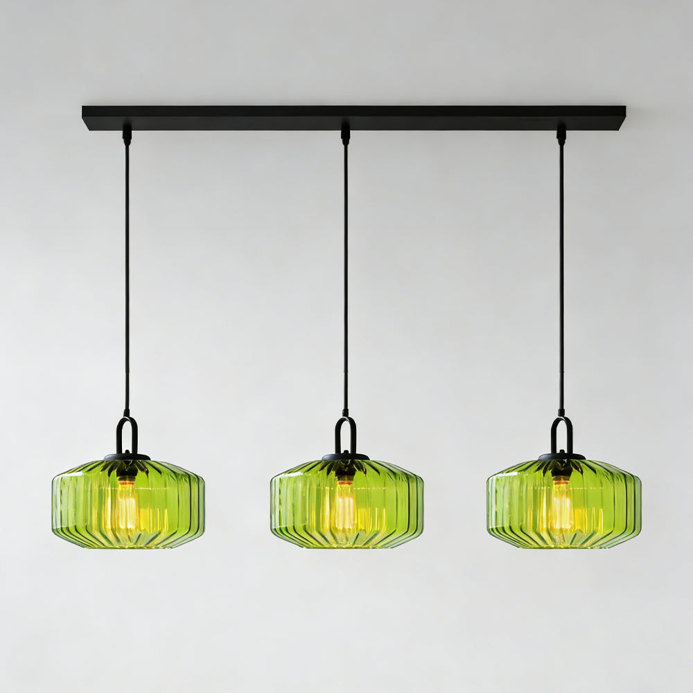 Hanglamp Geblazen Glas Gestreept Vintage Minimalistisch LED Eetkamer Woonkamer Slaapkamer | Sansoti