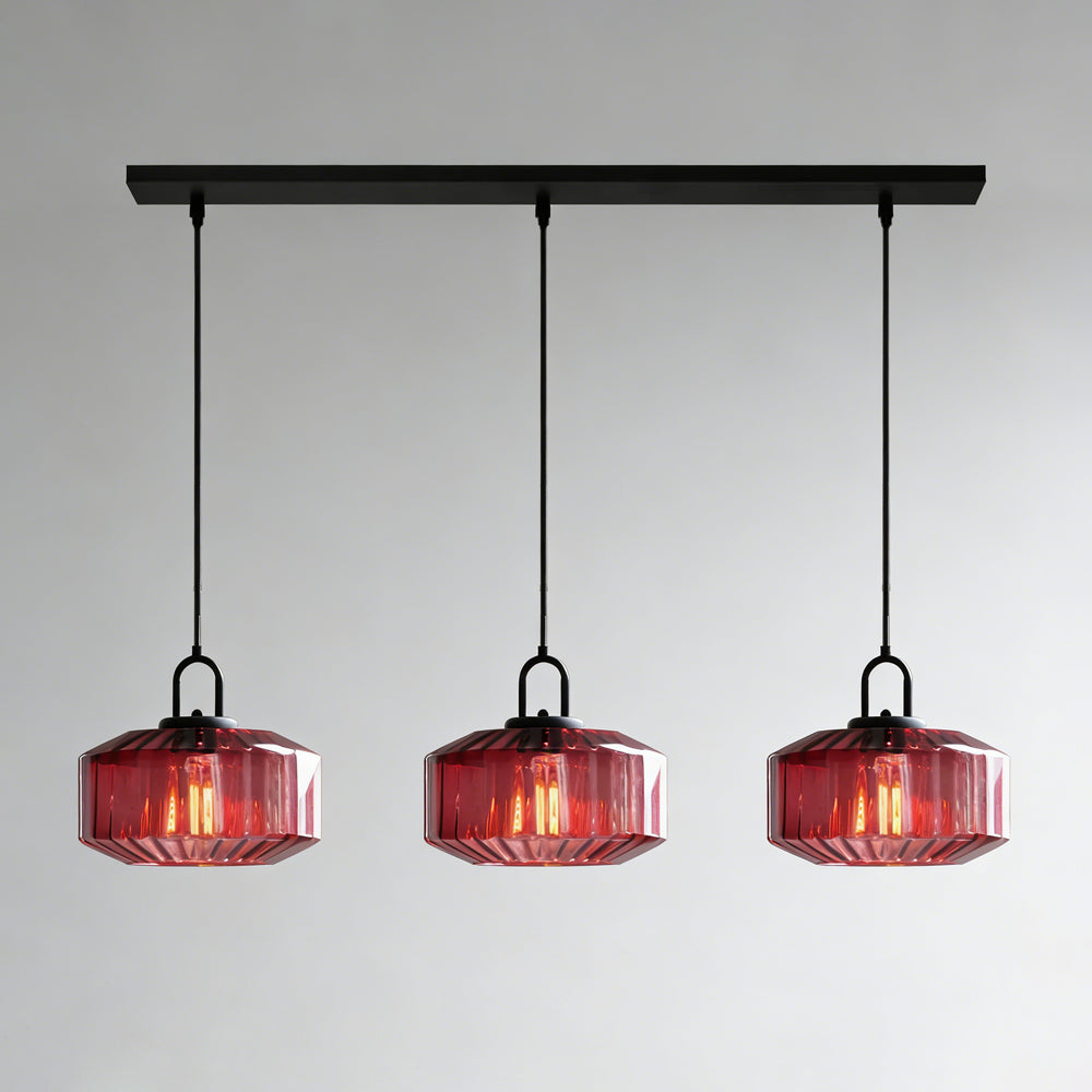 Hanglamp Geblazen Glas Gestreept Vintage Minimalistisch LED Eetkamer Woonkamer Slaapkamer | Sansoti