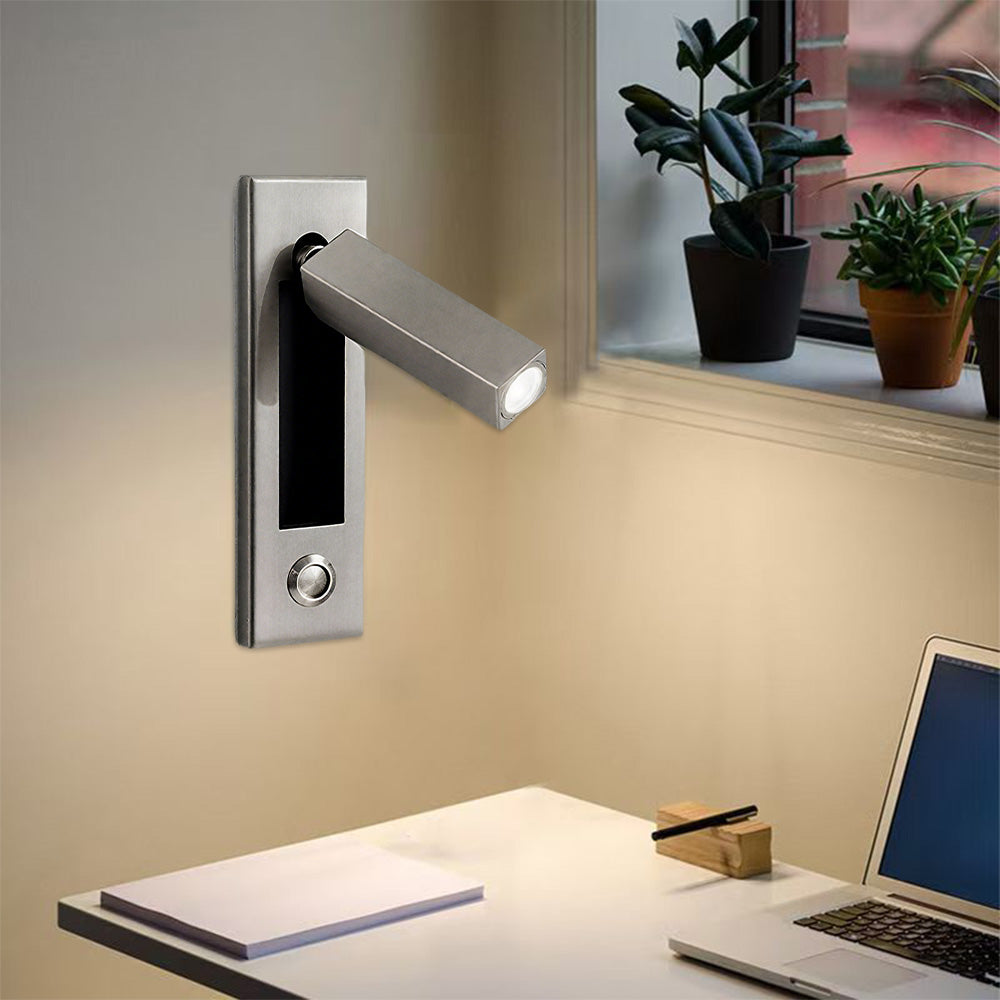Inbouw Wandlamp Minimalistisch Metaal LED Bedlamp Slaapkamer Hal Woonkamer | Sansoti