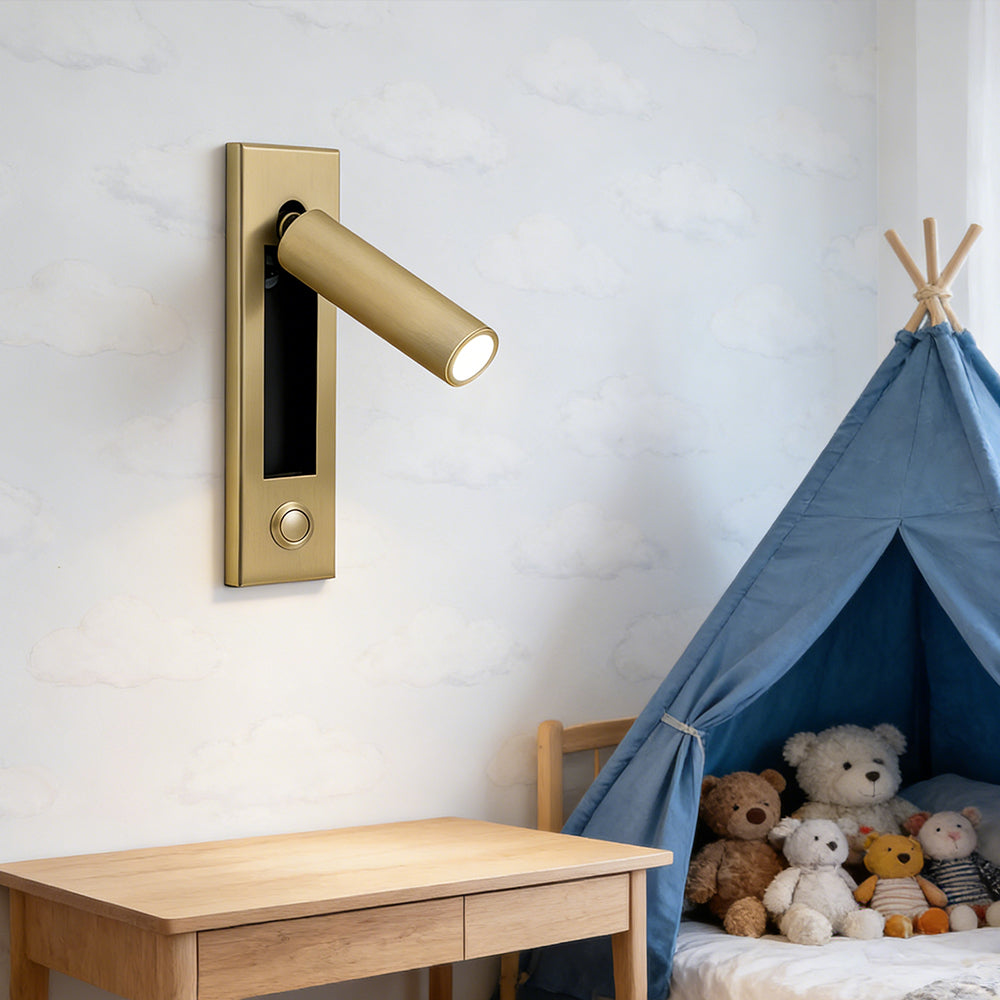 Inbouw Wandlamp Minimalistisch Metaal LED Bedlamp Slaapkamer Hal Woonkamer | Sansoti
