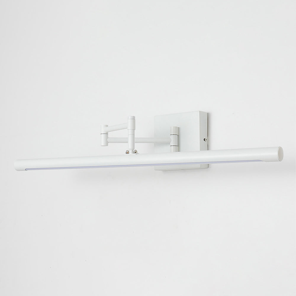 Badezimmerlampe Schwenkarm Matt Schwarz LED Badezimmer Spiegel Make-up Wand Eisen Acryl Modern Minimalistisch | Restfield
