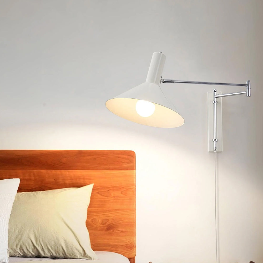 Applique murale pivotante 360 degrés métal E27 lampe de chevet salon chambre moderne | Restfield
