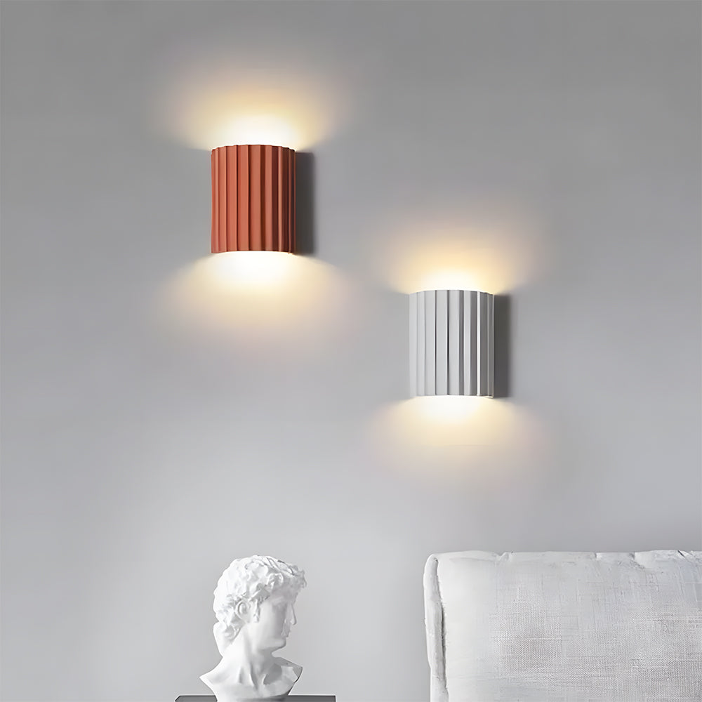 Wandleuchte Harz Halbrund Minimalistisch G9 LED Schlafzimmer Flur Wohnzimmer Modern | Restfield