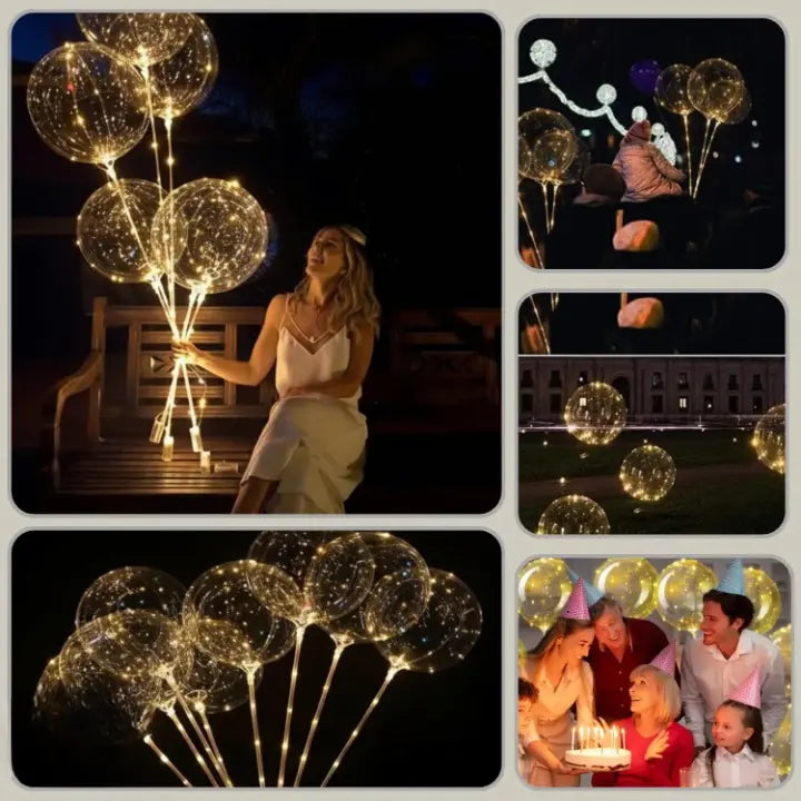 LED Ballonverlichting met Warm Wit Licht voor Sfeervolle Decoratie | Sansoti