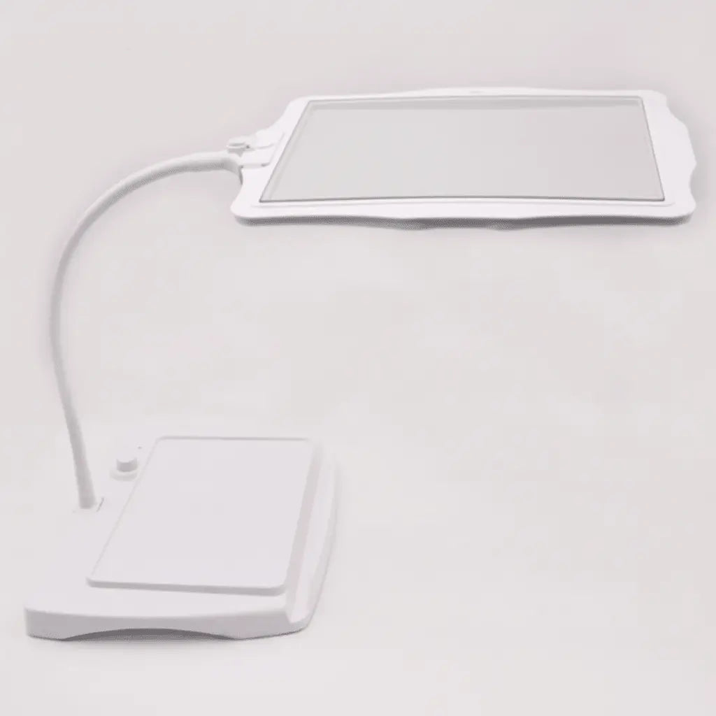 Bureaulamp met Vergrootglas en LED-Verlichting – Flexibele Zwanenhals voor Leeswerk en Hobby | Sansoti