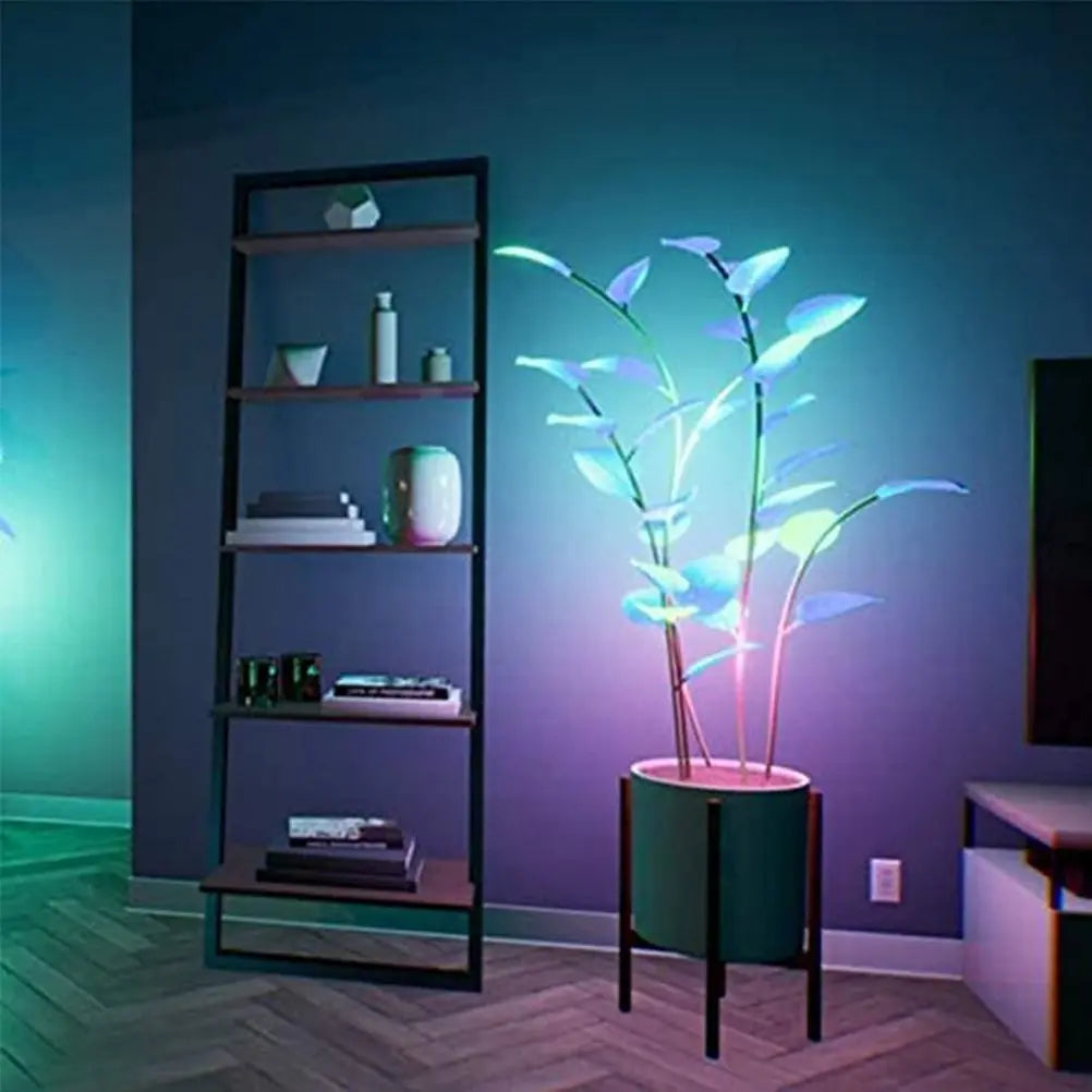 LED Kunstplant 100cm 500 Lichtmodi App-Besturing PVC Sfeerverlichting Woonkamer Slaapkamer Decoratieve Plant Lamp Neplant LED Verlichting Interieur | Sansoti