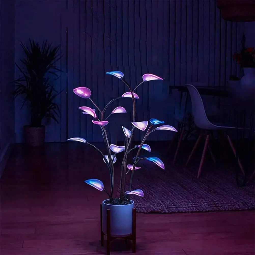 LED Kunstplant 100cm 500 Lichtmodi App-Besturing PVC Sfeerverlichting Woonkamer Slaapkamer Decoratieve Plant Lamp Neplant LED Verlichting Interieur | Sansoti