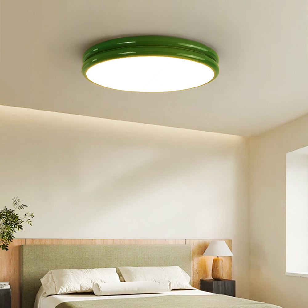 Modern Ceiling Light Metal Acrylic Colorful Double Layer Dimmable LED Lighting Living Room Bedroom | Sansoti