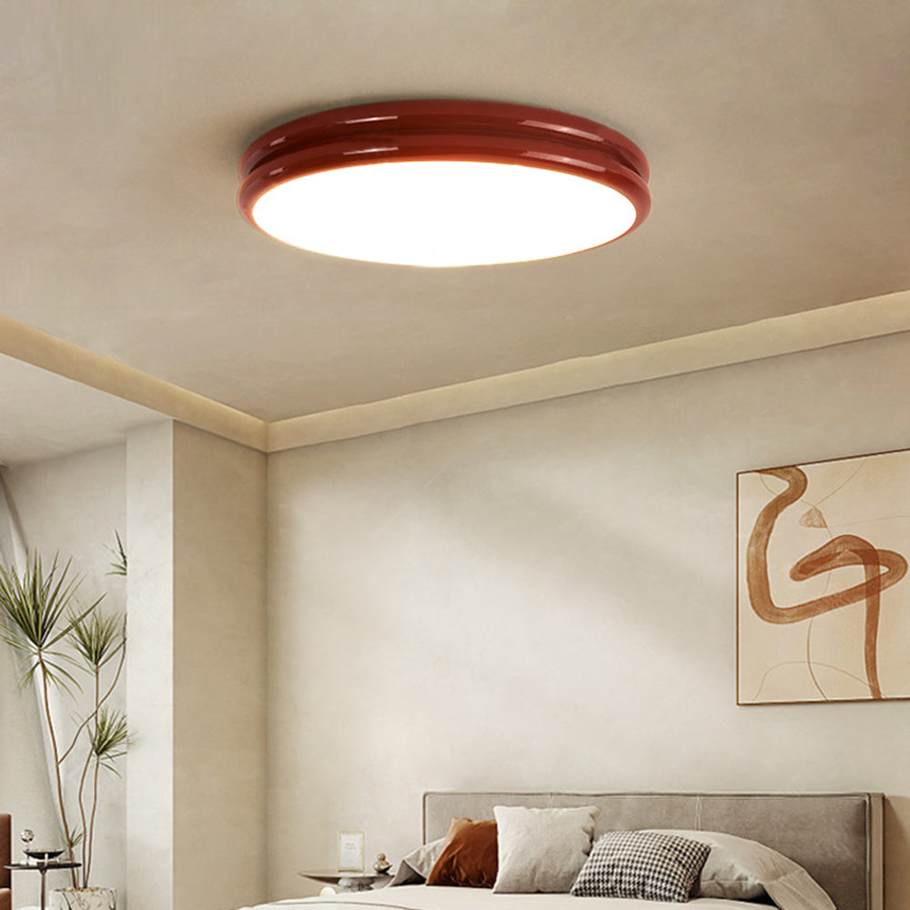 Modern Ceiling Light Metal Acrylic Colorful Double Layer Dimmable LED Lighting Living Room Bedroom | Sansoti