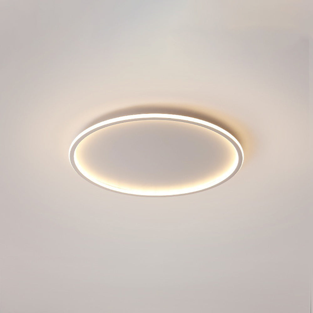 Round dimmable LED ceiling light, metal and acrylic, 30-50cm, black and white, modern ceiling lighting for living room and bedroom | Sansoti