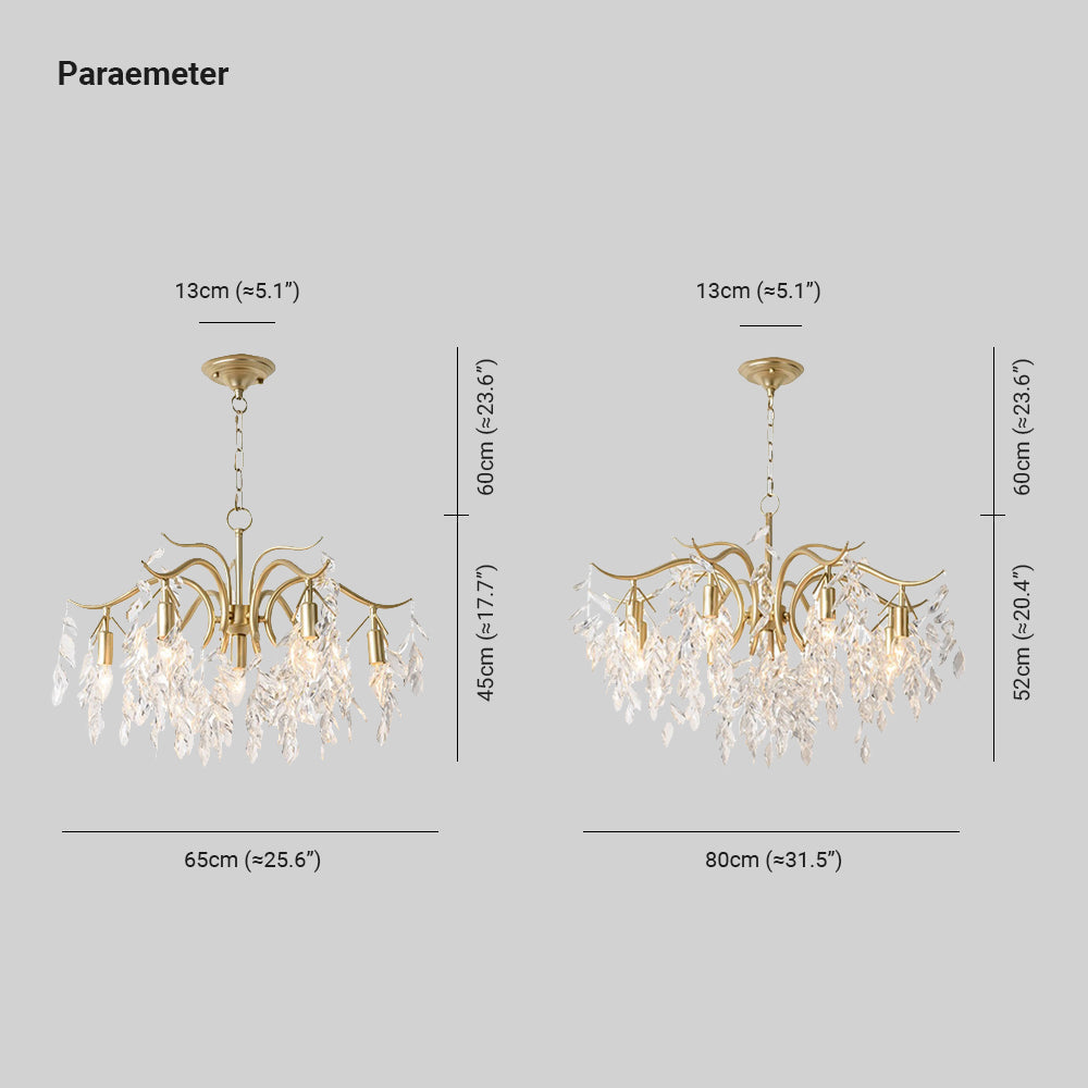Pendelleuchte Kristall Metall Blume LED-Beleuchtung Esszimmer Wohnzimmer Modern Luxuriöses Design Deckenleuchte Hängeleuchte | Sansoti