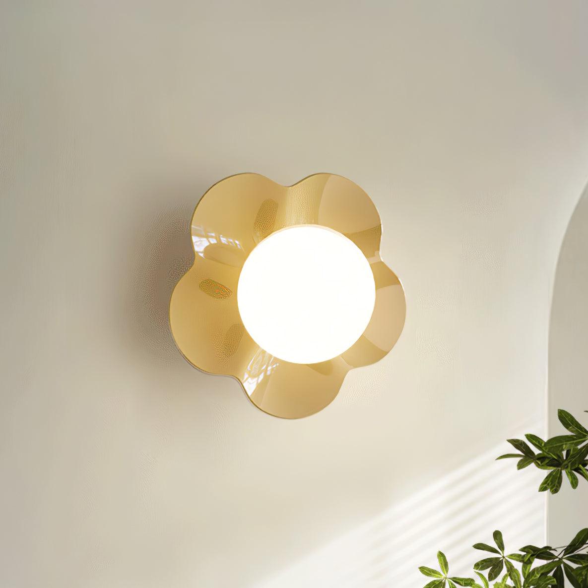 Wandlamp Bloemblaadjes Design Hars Glas G9 Fitting Dimbaar Woonkamer Slaapkamer 3 Kleuren Sfeervol Licht | Sansoti