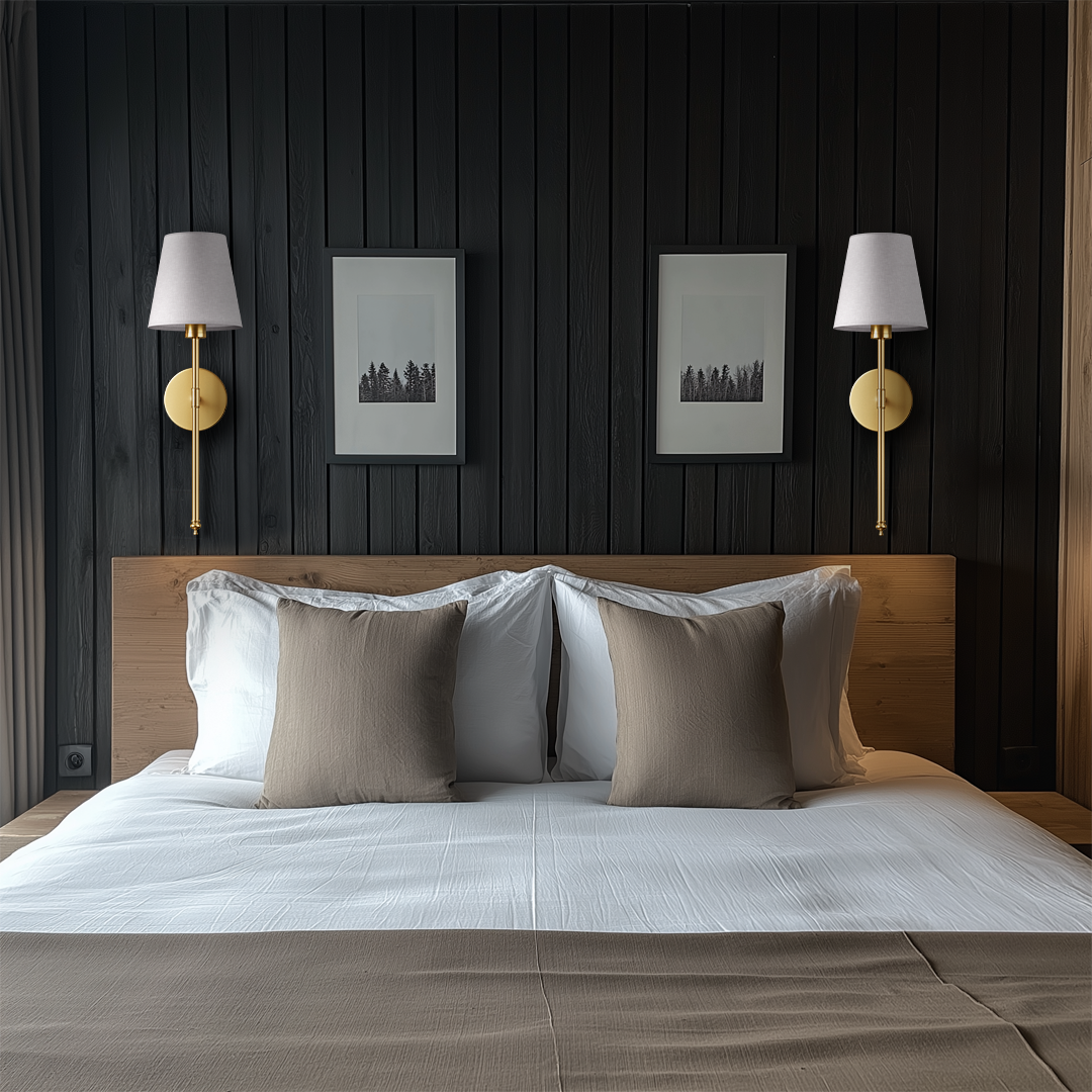 Applique murale sans perçage Sans fil 2 pièces Télécommande Dimmable Température de couleur réglable | Restfield