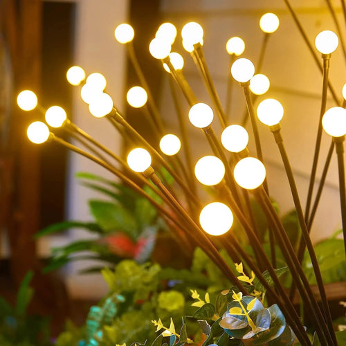 Solar-Gartenlampen mit warmweißem LED-Licht