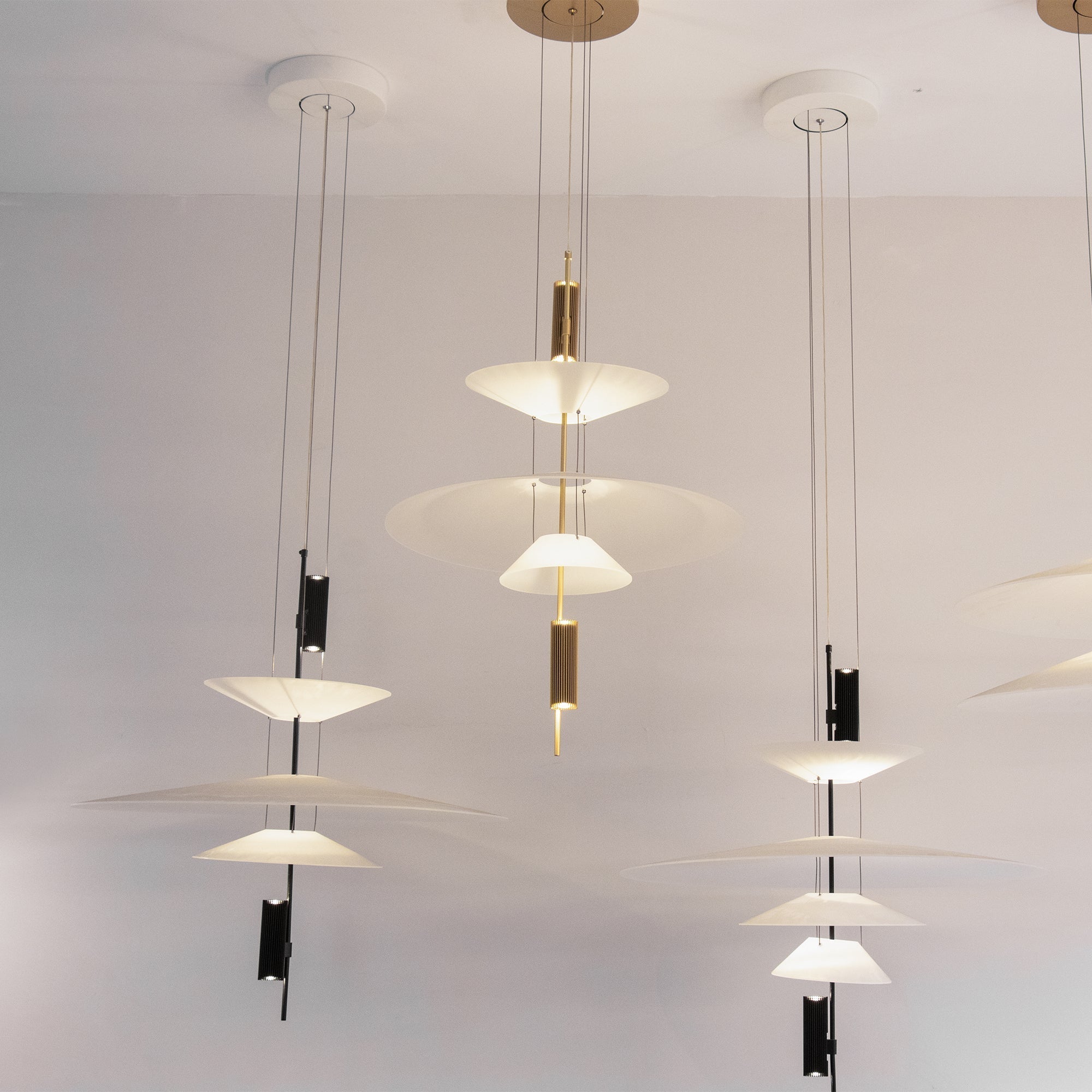 Deckenleuchte LED Acryl Gold Schwarz Kronleuchter Wohnzimmer Esszimmer Schlafzimmer Modern 50 67 cm Mehrere Stile | Restfield