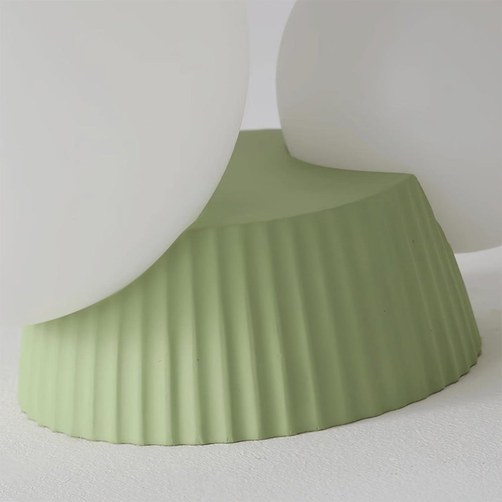 Hängeleuchte Decke 2 Lichtkugeln Resin Grün Wohnzimmer Schlafzimmer Flur Kugelleuchte Modernes Design | Restfield