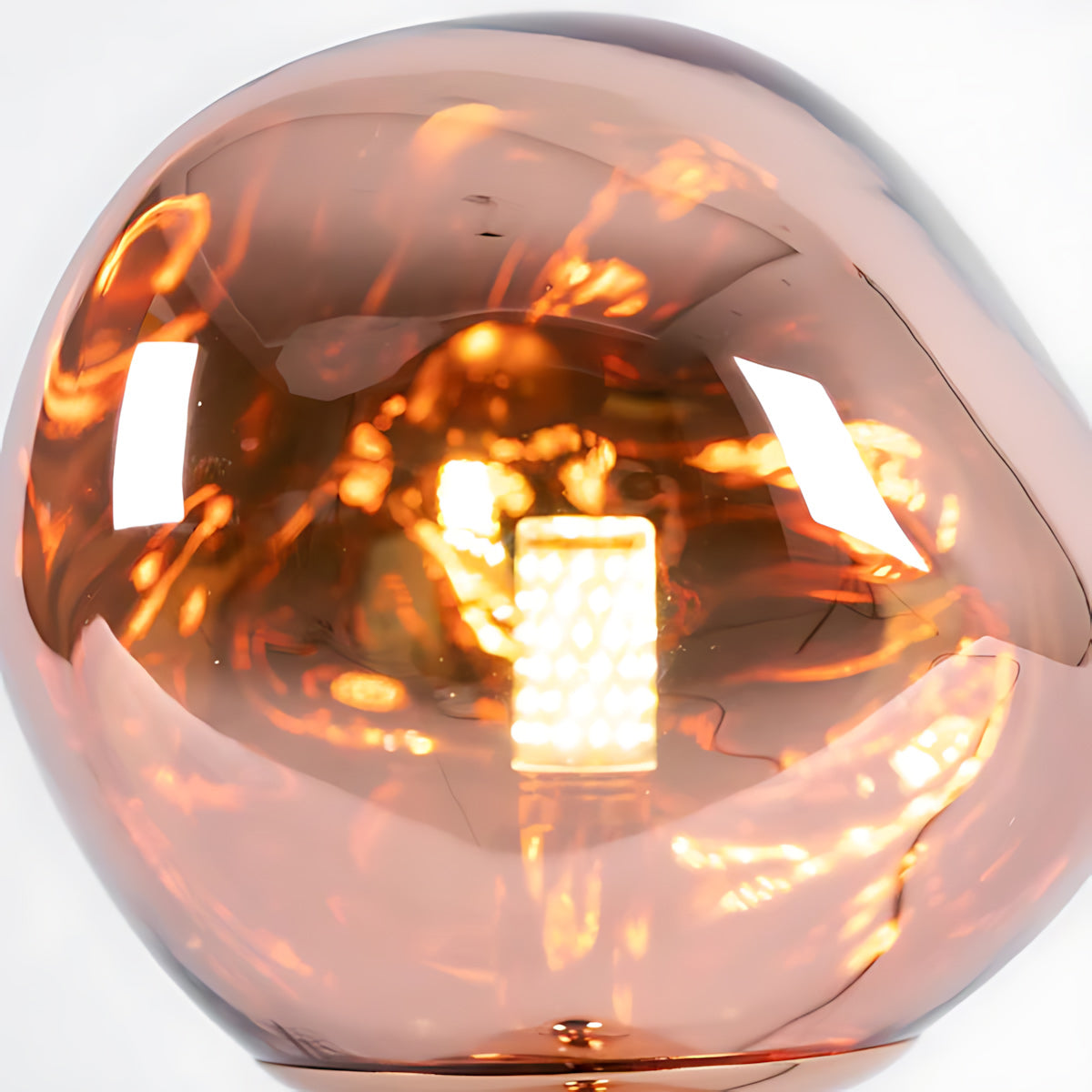Tafellampe met Gesmolten Lava Textuur in Goud, Roségoud of Zilver | Sansoti