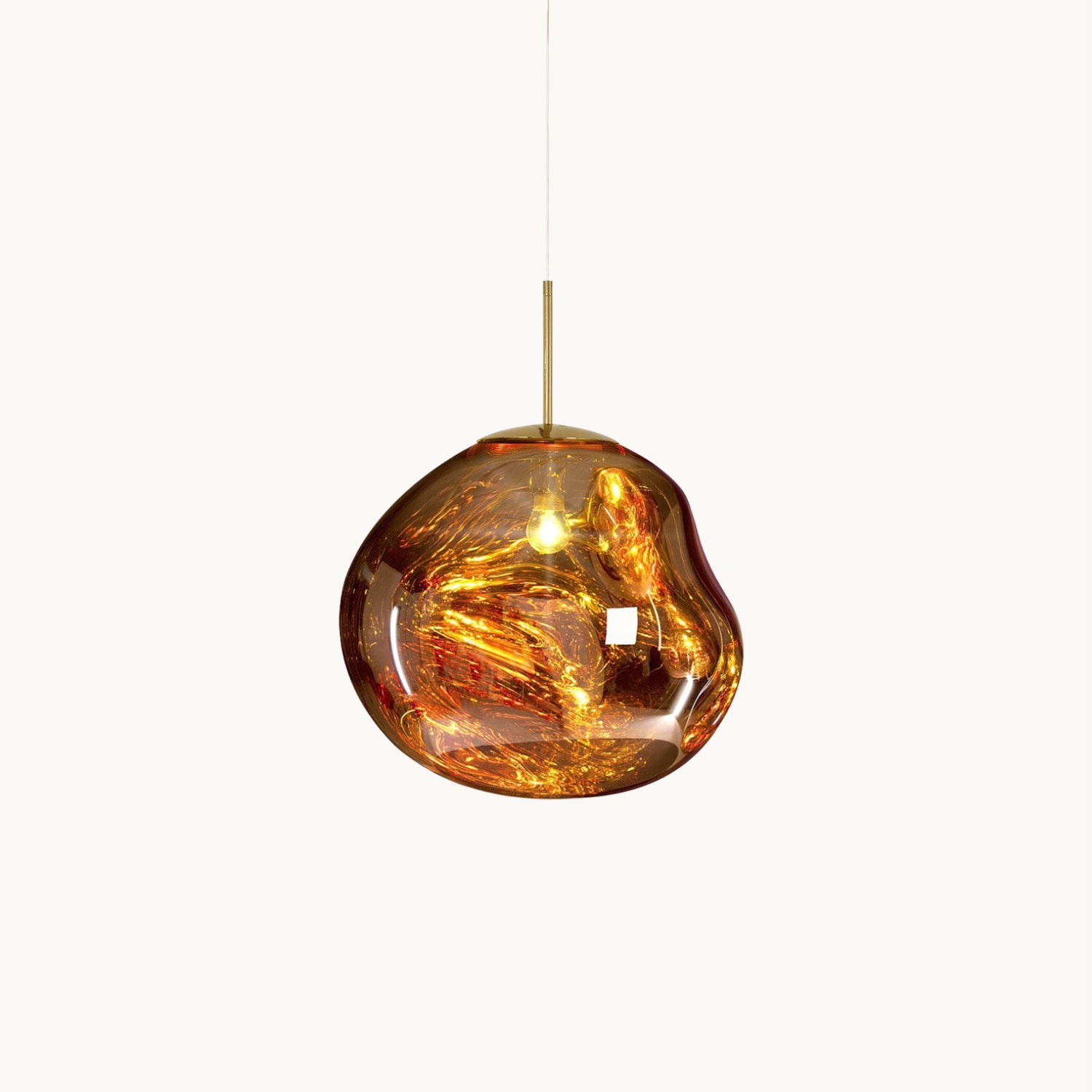 Lavadruppel Hanglamp – Geblazen Glas met Warme Gloed – 4 Maten & 4 Tinten – Modern Artistiek Lichtspel | Sansoti