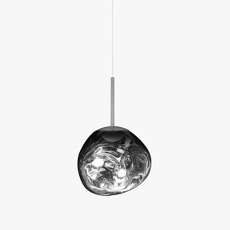 Lavadruppel Hanglamp – Geblazen Glas met Warme Gloed – 4 Maten & 4 Tinten – Modern Artistiek Lichtspel | Sansoti