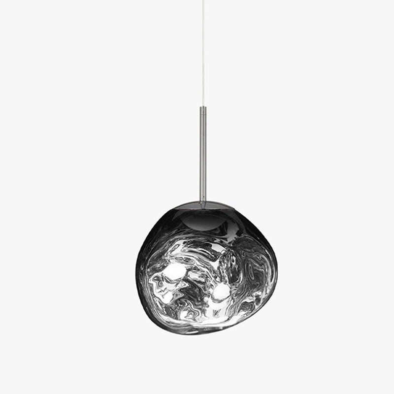 Lavadruppel Hanglamp – Geblazen Glas met Warme Gloed – 4 Maten & 4 Tinten – Modern Artistiek Lichtspel | Sansoti