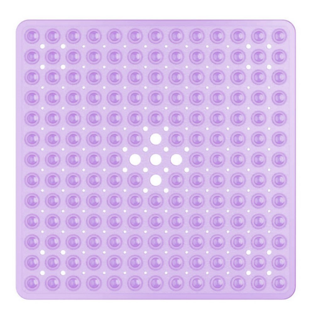 Antislip Badmat met Zuignappen – Veilig Vaste Mat voor Bad en Douche – Vierkant Design met Drainagegaten – PVC Douchevloermat – Machinewasbaarbaar | Sansoti